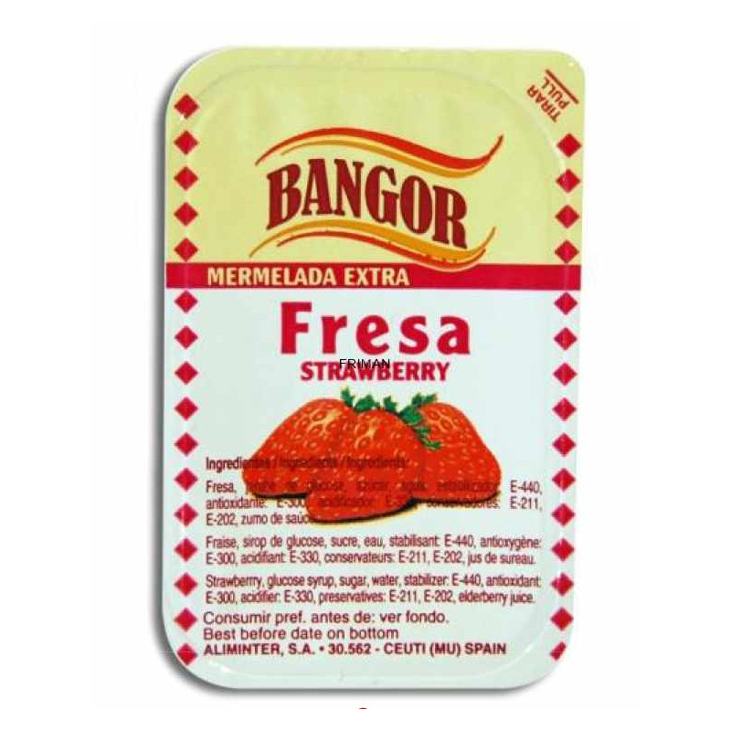 MERMELADA DE FRESA MONODOSIS PLÁST. 108/20 gr.
